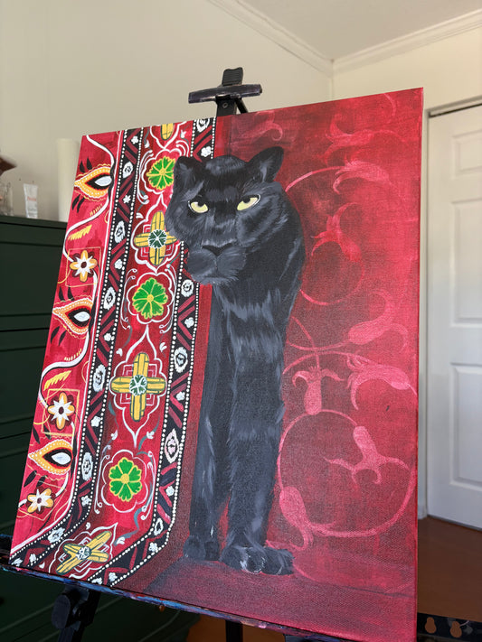 Panther’s Gaze (20 x 16 in)