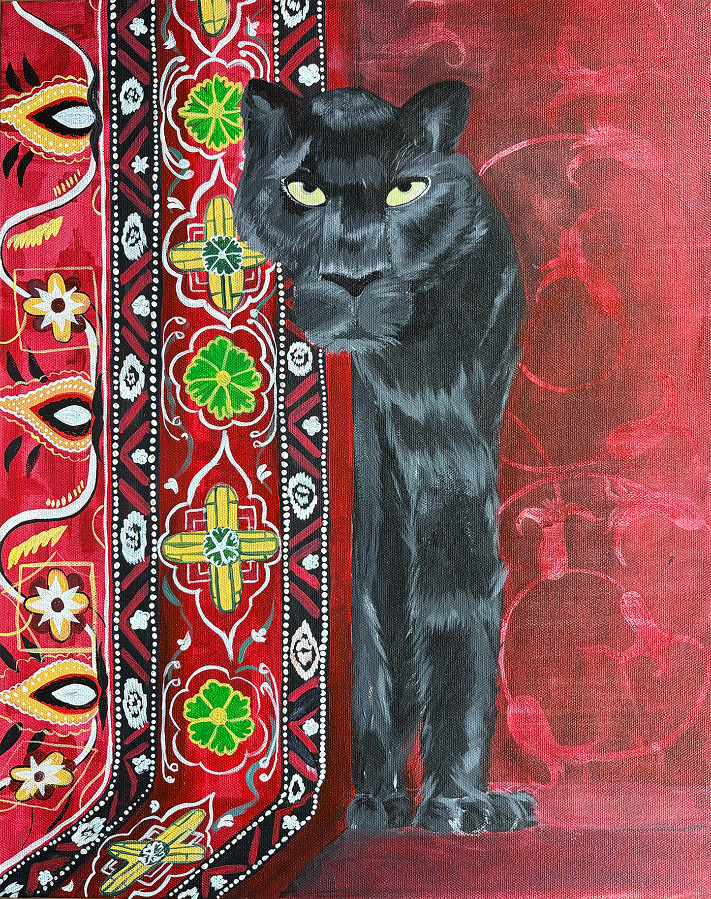 Panther’s Gaze (20 x 16 in)