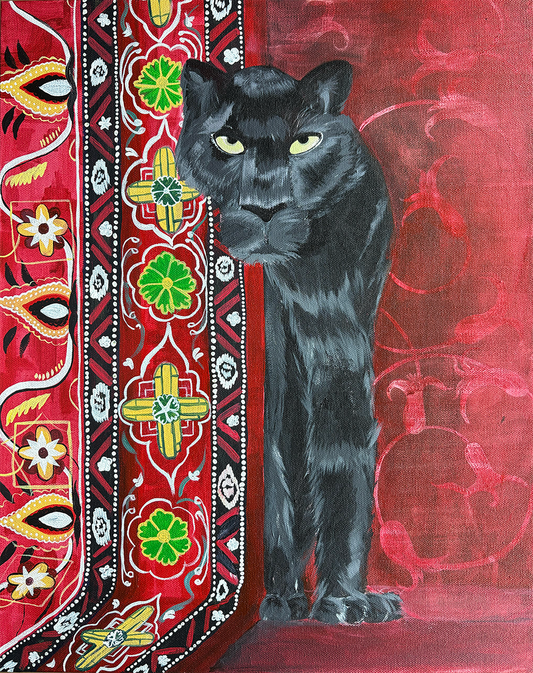 Panther’s Gaze (20 x 16 in)